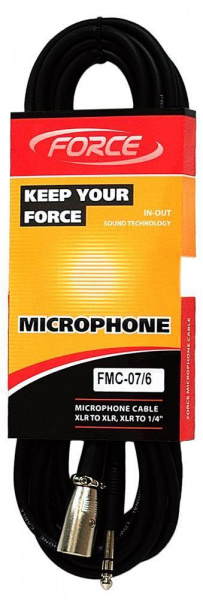 FORCE FMC-07/6 Кабель Jack Stereo - XLR m по цене 630 ₽