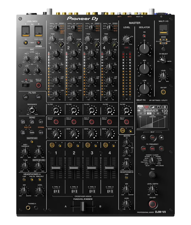 Новый DJ-микшер Pioneer; возможно, DJM-V8? Новый DJ-микшер Pioneer; возможно, DJM-V8?