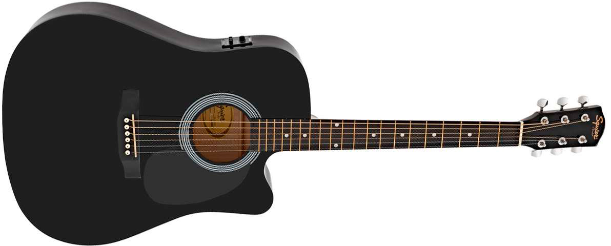 Fender Squier SA-105CE Black по цене 27&nbsp;290 ₽
