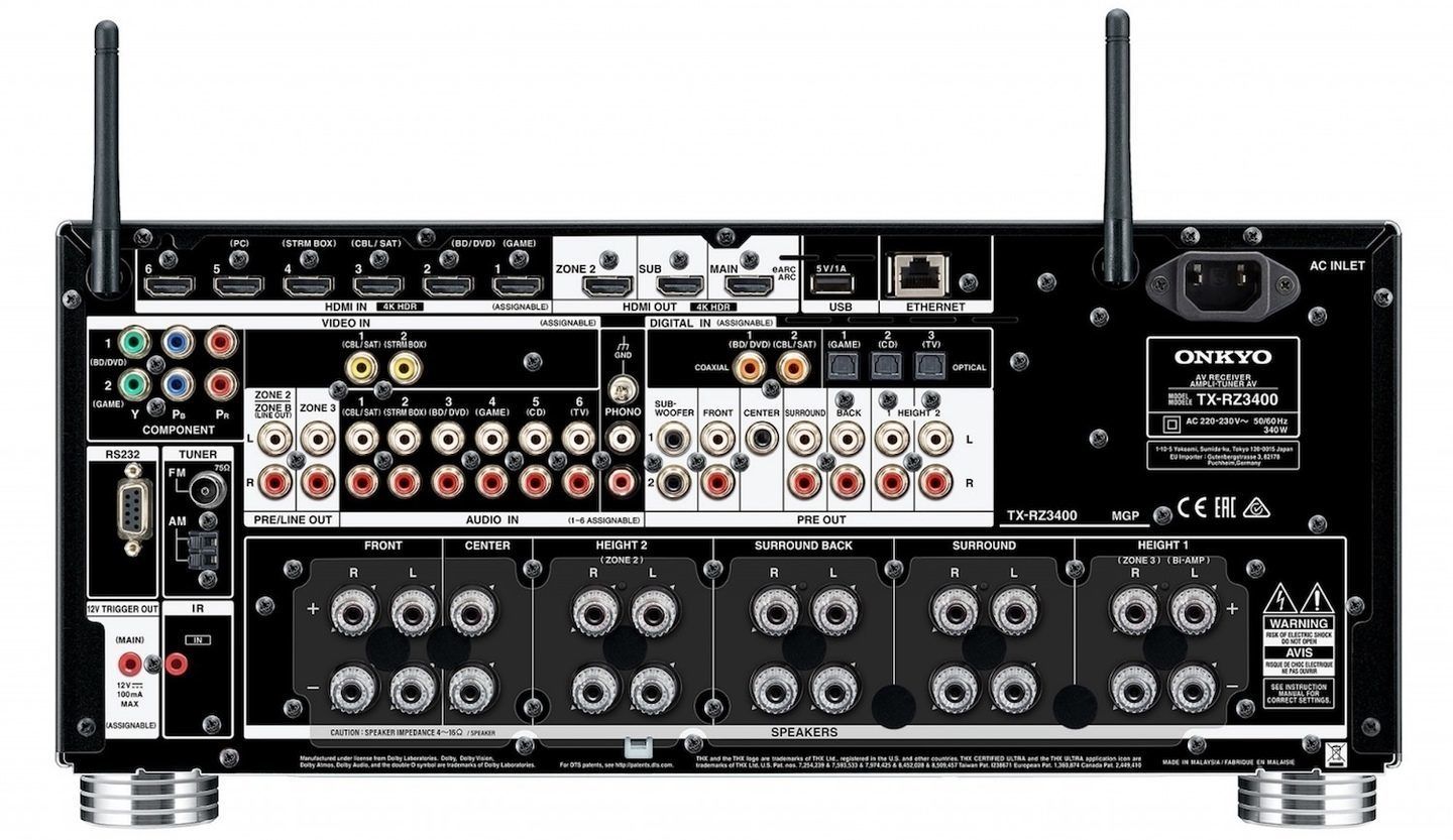 Onkyo TX-RZ3400 Black по цене 289&nbsp;990 ₽