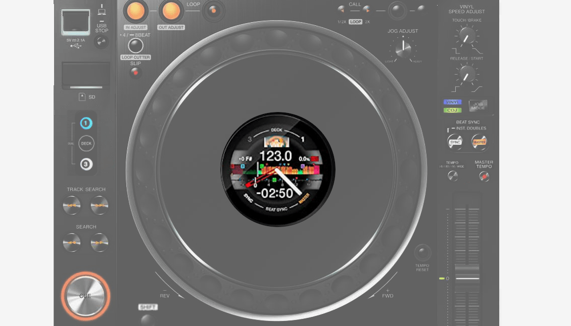 Дисплей джога CDJ-3000