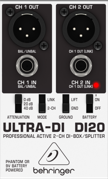 Behringer ULTRA-DI DI20 по цене 2&nbsp;490 ₽