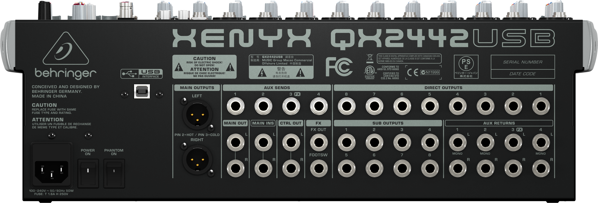 Behringer XENYX QX2442USB по цене 40&nbsp;470 ₽