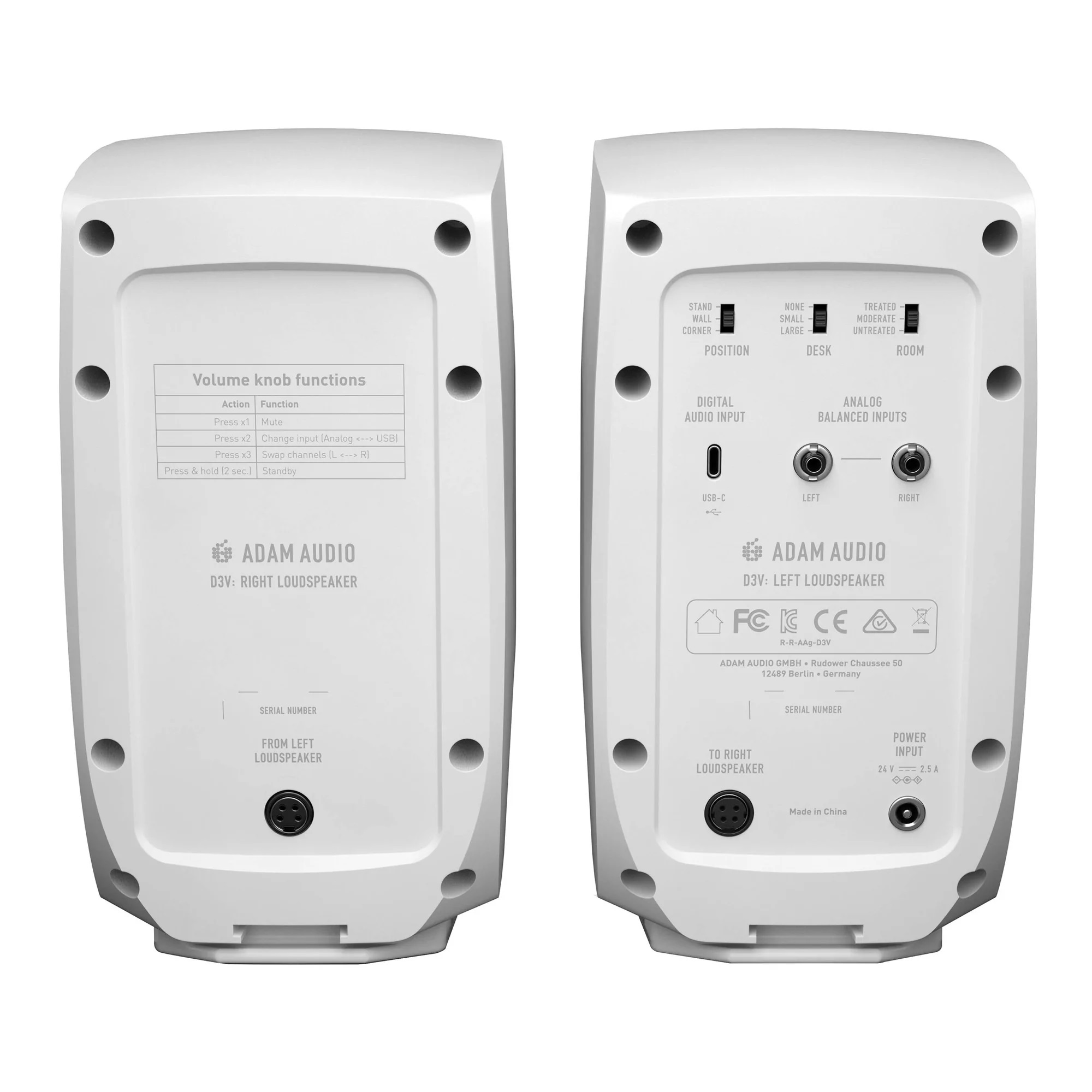 Adam Audio D3V White по цене 38&nbsp;240 ₽