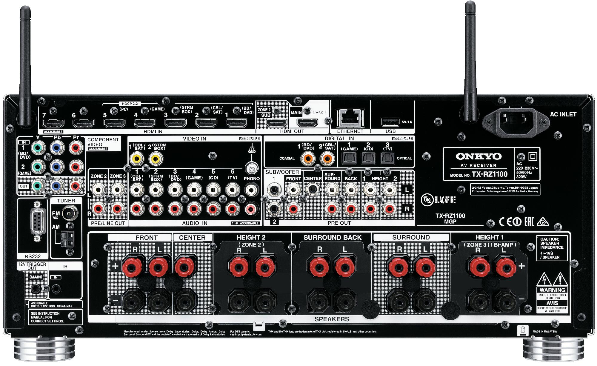 Onkyo TX-RZ1100 Black по цене 739&nbsp;000 ₽
