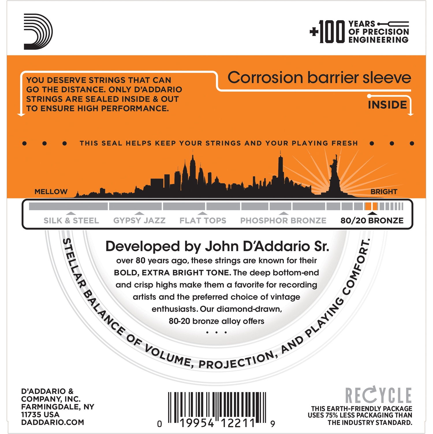 D'Addario EJ10 по цене 790 ₽