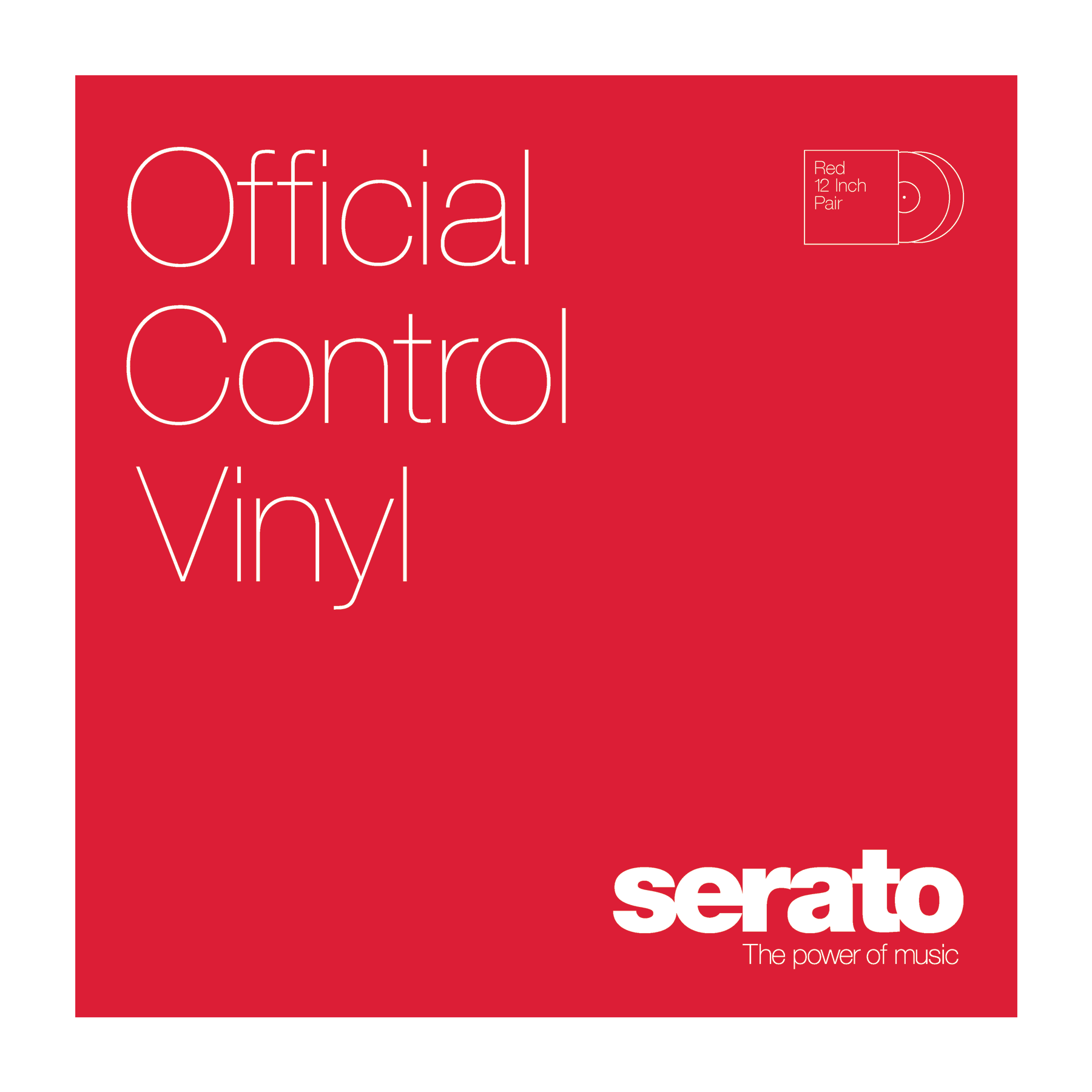 Serato 12" Control Vinyl Performance Series (пара) - Red по цене 4&nbsp;480 ₽