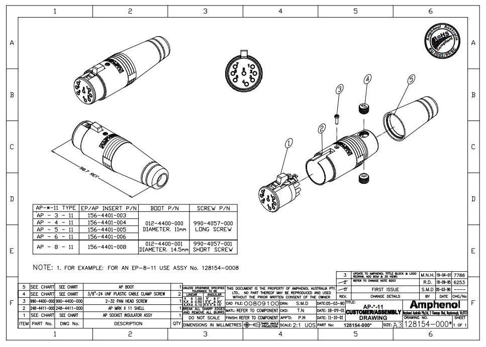 Amphenol AP-6-11 по цене 2&nbsp;250 ₽