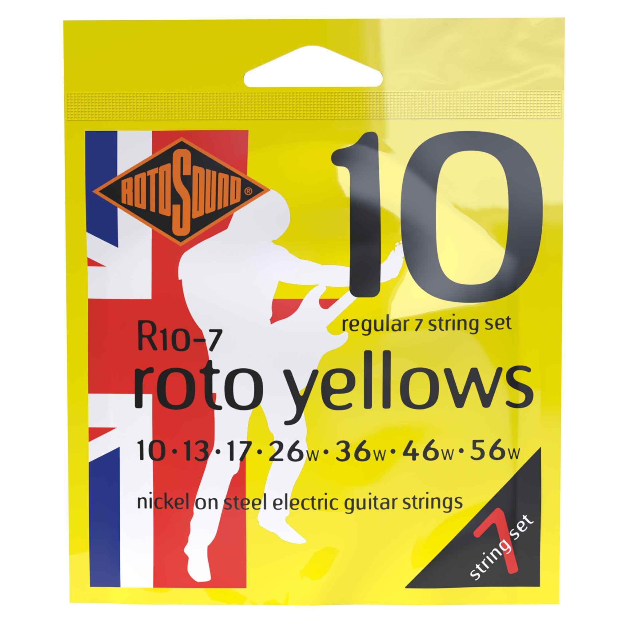 Rotosound R10-7 Strings Nickel Regular по цене 730 ₽