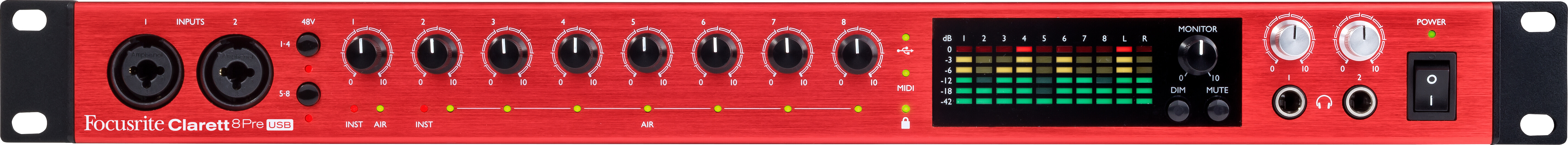 FOCUSRITE Clarett 8Pre USB по цене 82&nbsp;400 ₽