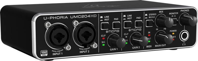 Behringer UMC204HD по цене 9&nbsp;800 ₽