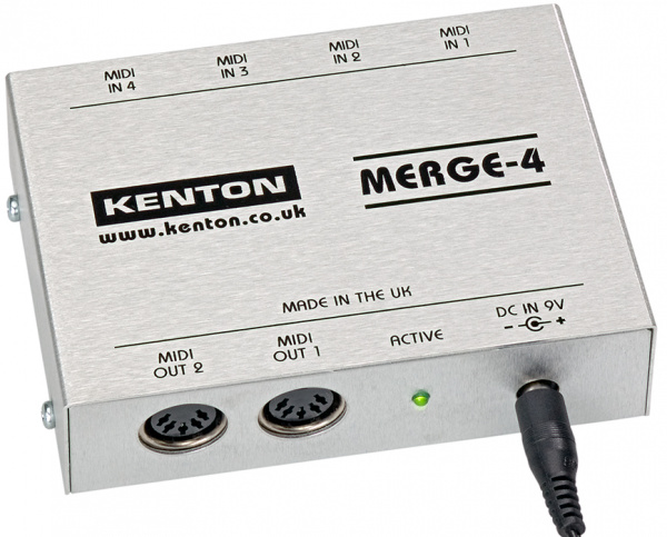 Kenton Merge 4 – 4 MIDI IN to 2 OUT по цене 10&nbsp;530 ₽