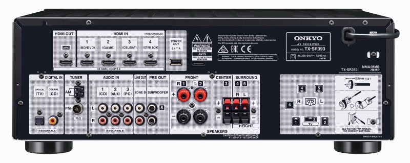 Onkyo TX-SR393 Black по цене 32&nbsp;990 ₽