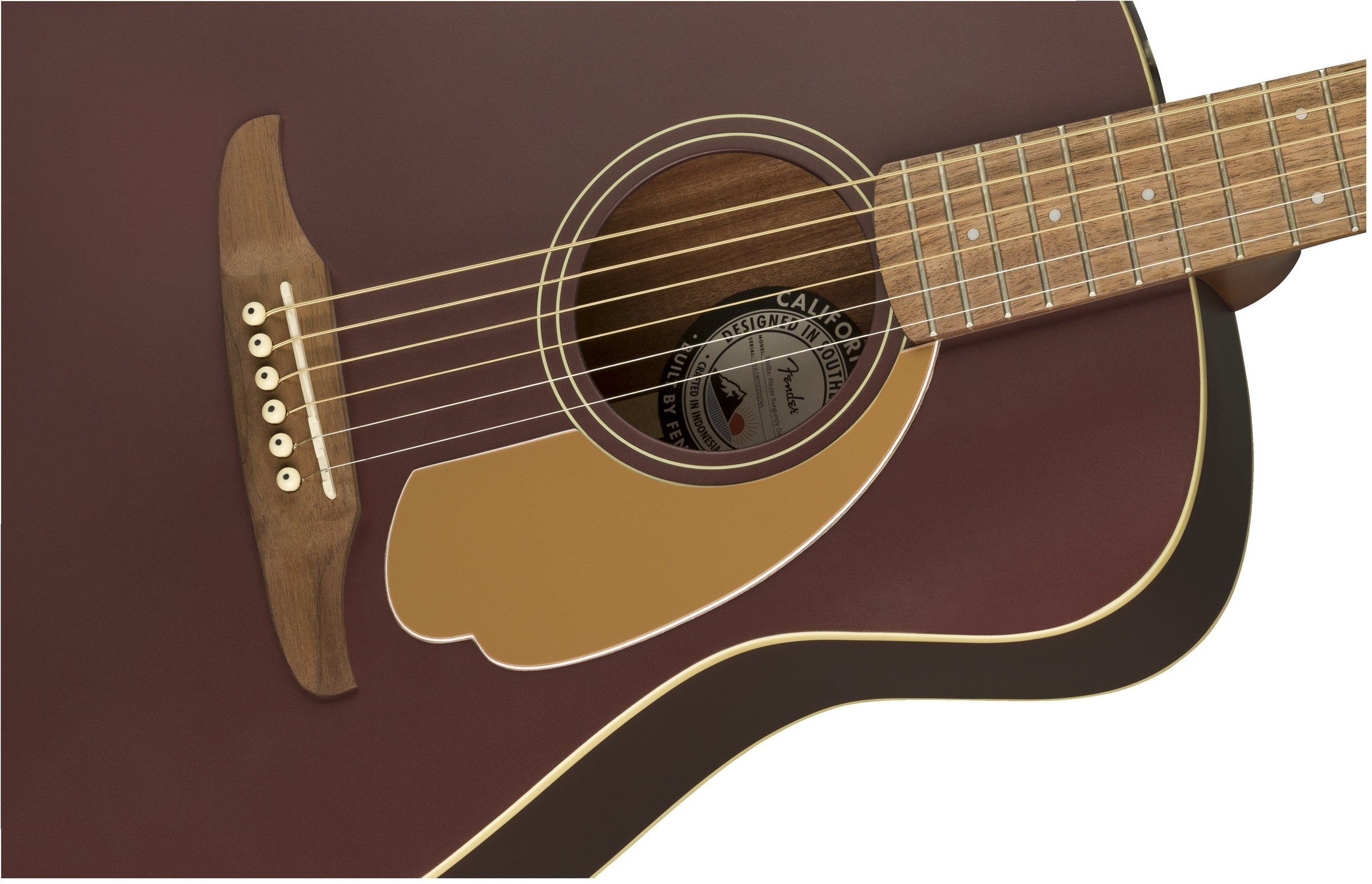 Fender Malibu Player Burgundy Satin по цене 51&nbsp;290 ₽
