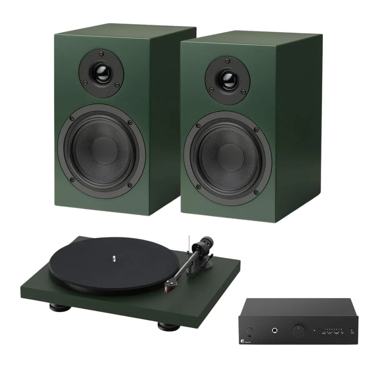 Pro-Ject Debut Evo Colourful Audio System Green по цене 263&nbsp;540 ₽