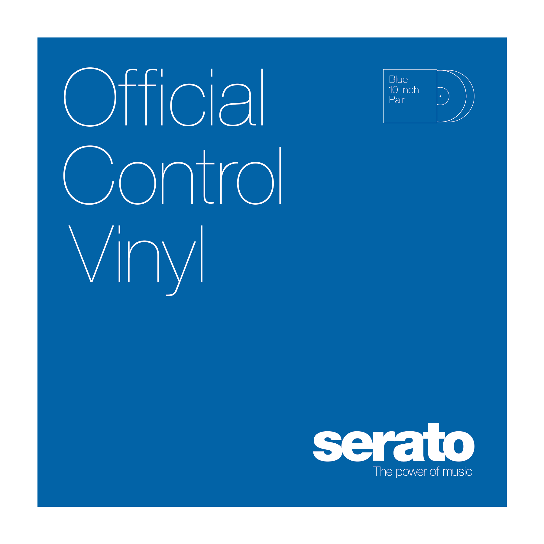 Serato 12" Control Vinyl Performance Series (пара) - Blue по цене 4&nbsp;480 ₽