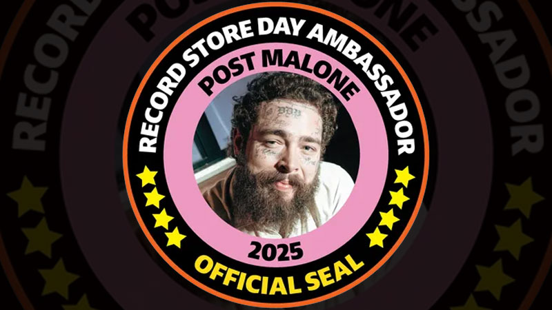 Post Malone стал послом Дня музыкального магазина в 2025 году