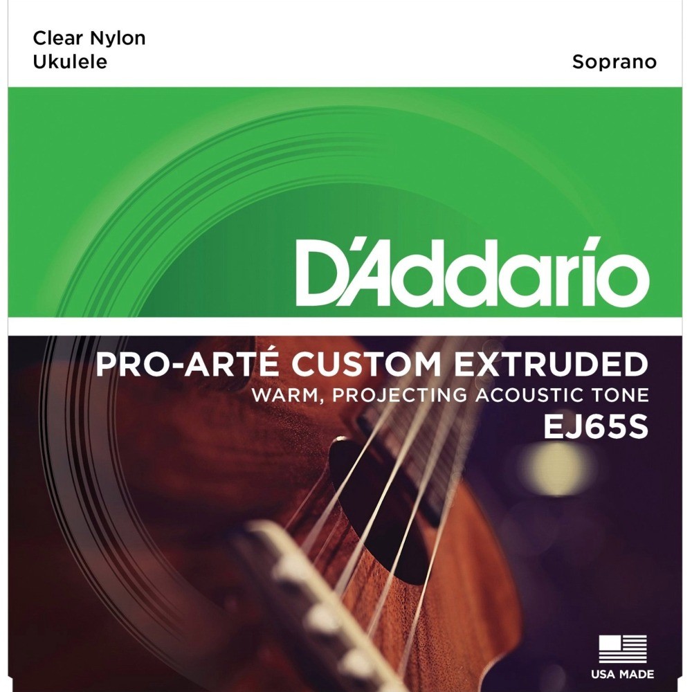 D'Addario EJ65S Pro-Arte Custom Extruded Ukulele, Soprano по цене 440 ₽