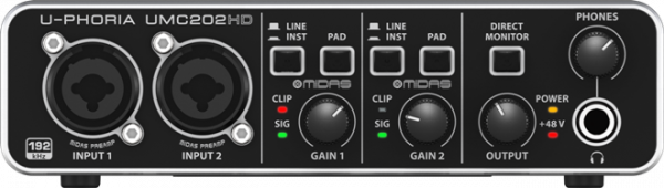 Behringer U-PHORIA UMC202HD по цене 7&nbsp;720 ₽