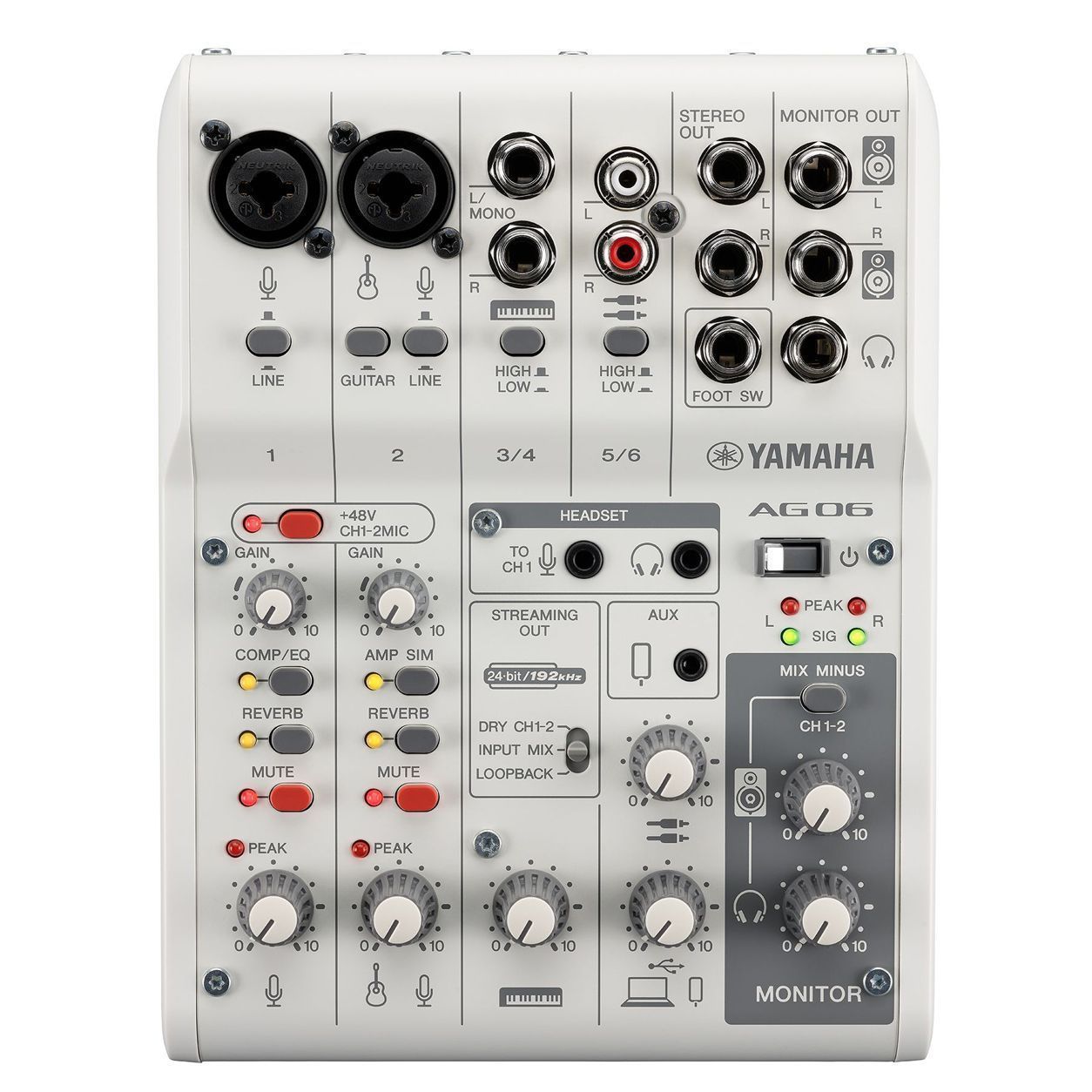 Yamaha AG06MK2 White по цене 24&nbsp;300 ₽