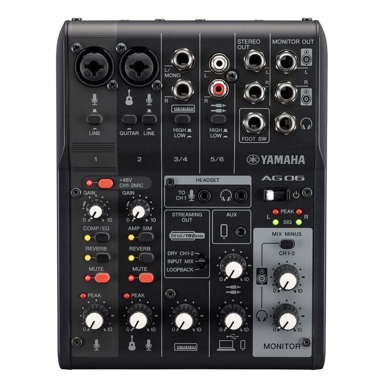 Yamaha AG06MK2 Black по цене 28&nbsp;060 ₽