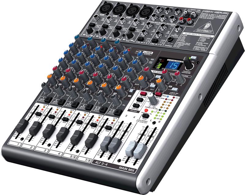 Аренда микшерного пульта Behringer XENYX Q1204USB по цене 1 500.00 руб.