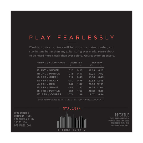 D'Addario NYXL1074 по цене 3&nbsp;190 ₽