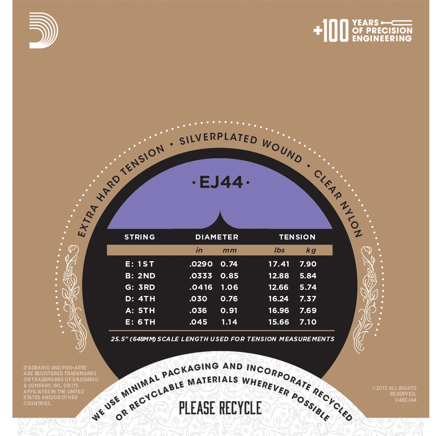 D'Addario EJ44 по цене 1&nbsp;040 ₽