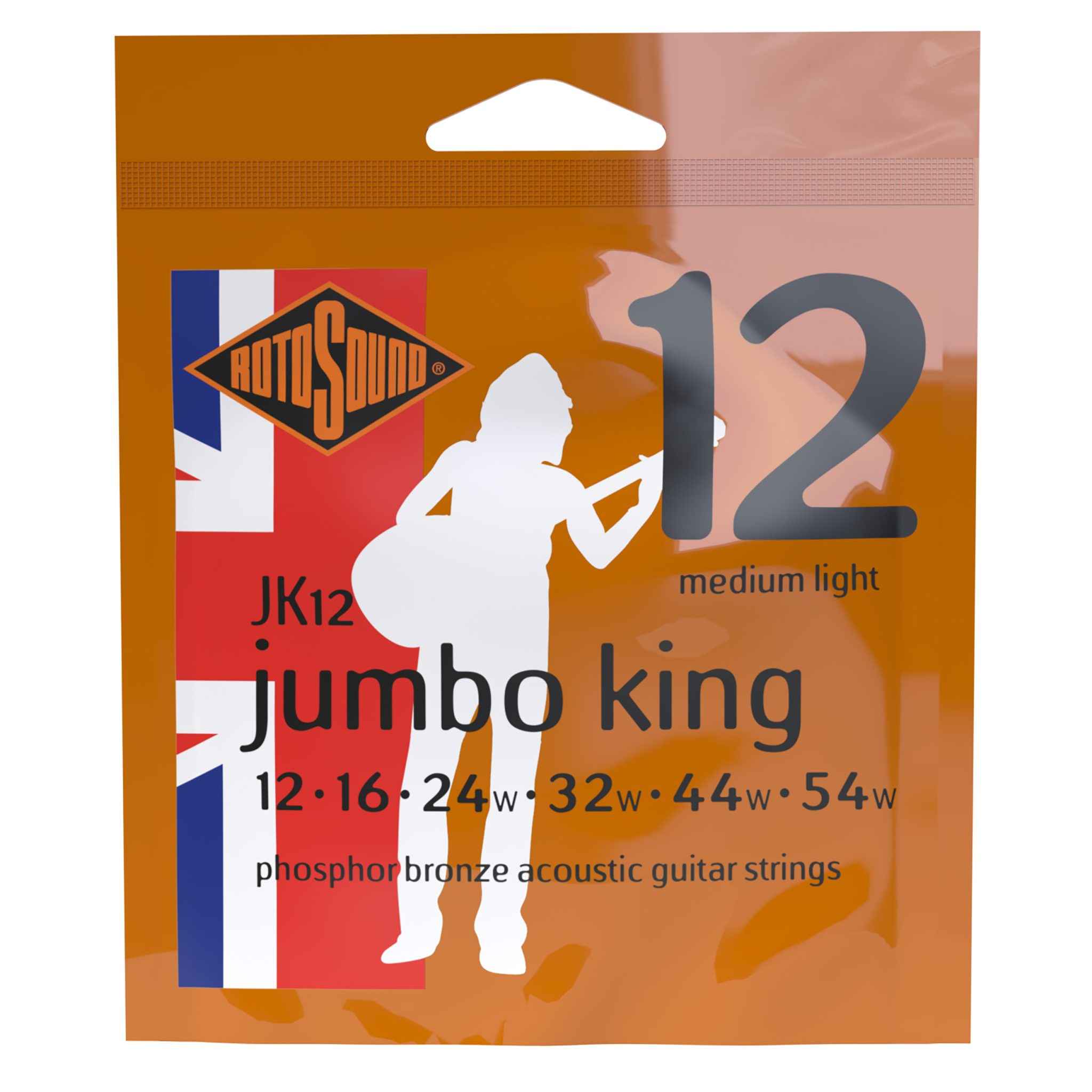 Rotosound JK12 Strings Phosphor Bronze по цене 1&nbsp;190 ₽