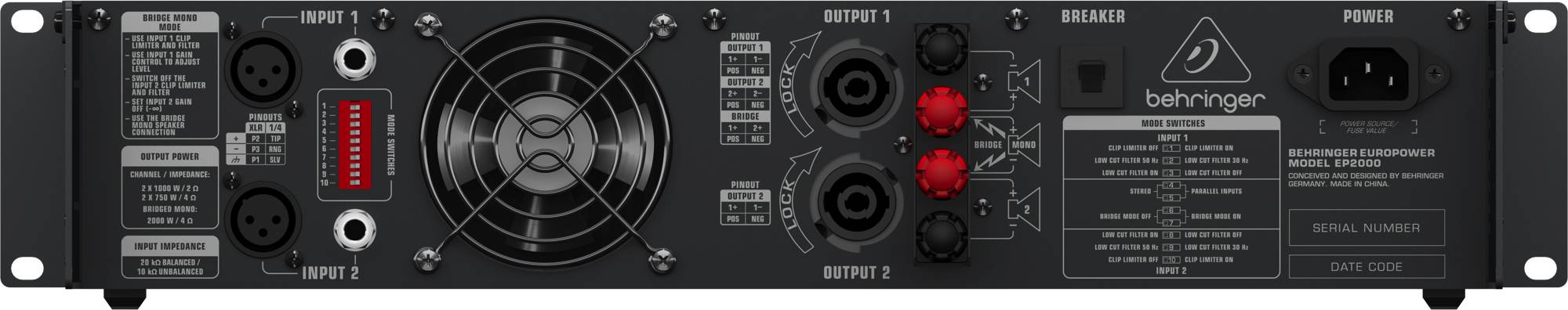 Behringer EP2000 по цене 37&nbsp;290 ₽