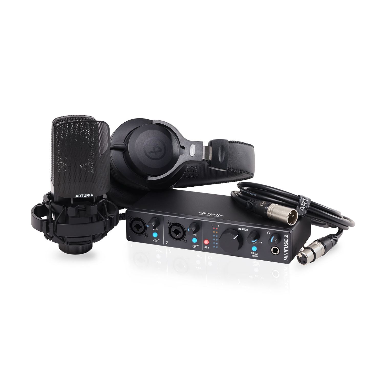 Arturia MiniFuse Recording Pack Black по цене 26&nbsp;340 ₽