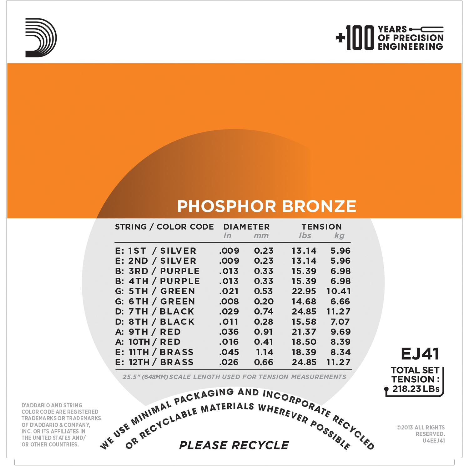 D'Addario EJ41 по цене 2&nbsp;630 ₽