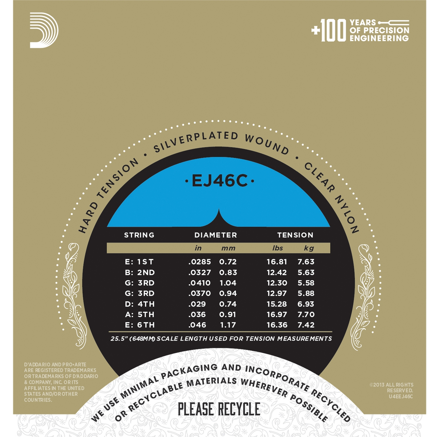 D'Addario EJ46C по цене 1&nbsp;750 ₽