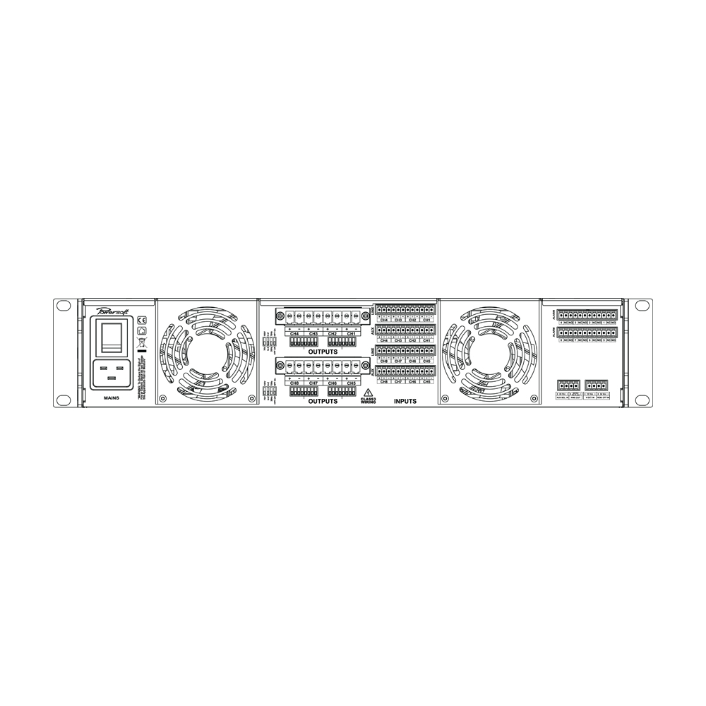 Powersoft Ottocanali 12K4 DSP+DANTE по цене 1&nbsp;020&nbsp;080 ₽