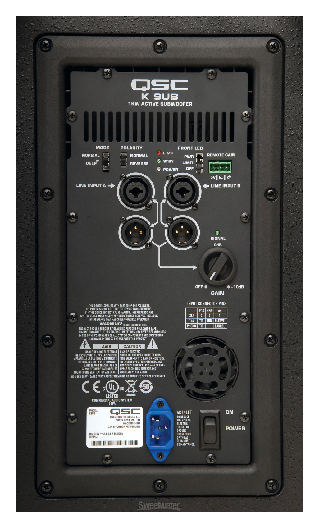 Аренда сабвуфера QSC K-SUB по цене 3 500.00 ₽