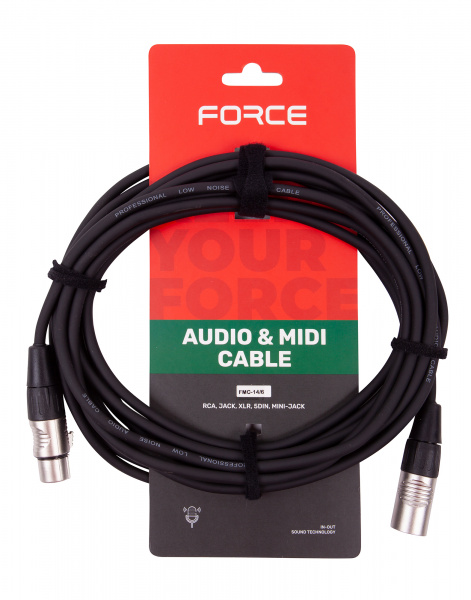 FORCE FMC-14/6 Кабель XLR f - XLR m по цене 1&nbsp;080 ₽