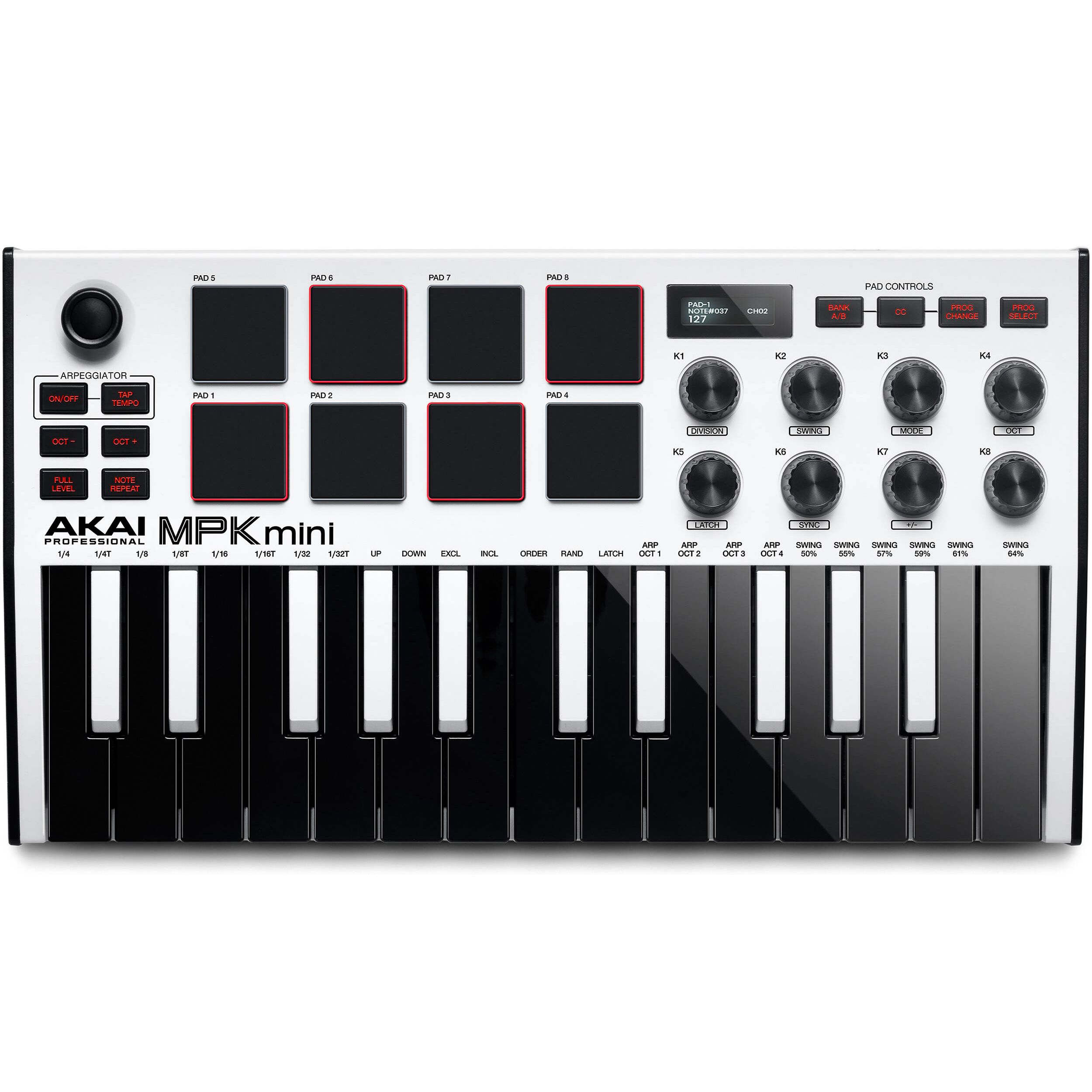 AKAI PRO MPK Mini MK3 White по цене 11&nbsp;740 ₽