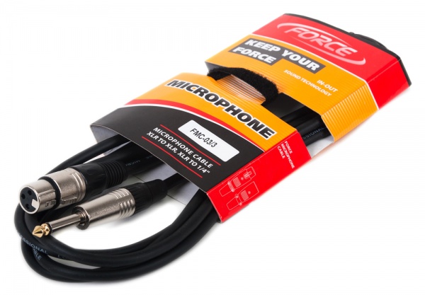 FORCE FMC-03/3 Кабель Mono Jack - XLR f по цене 460 ₽