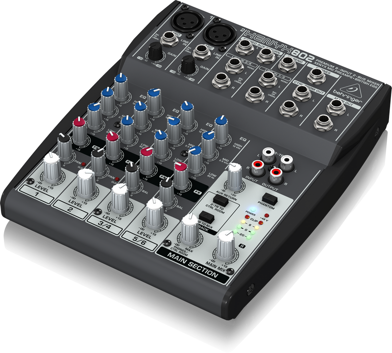 Аренда микшерного пульта Behringer XENYX 802 по цене 1 000.00 ₽