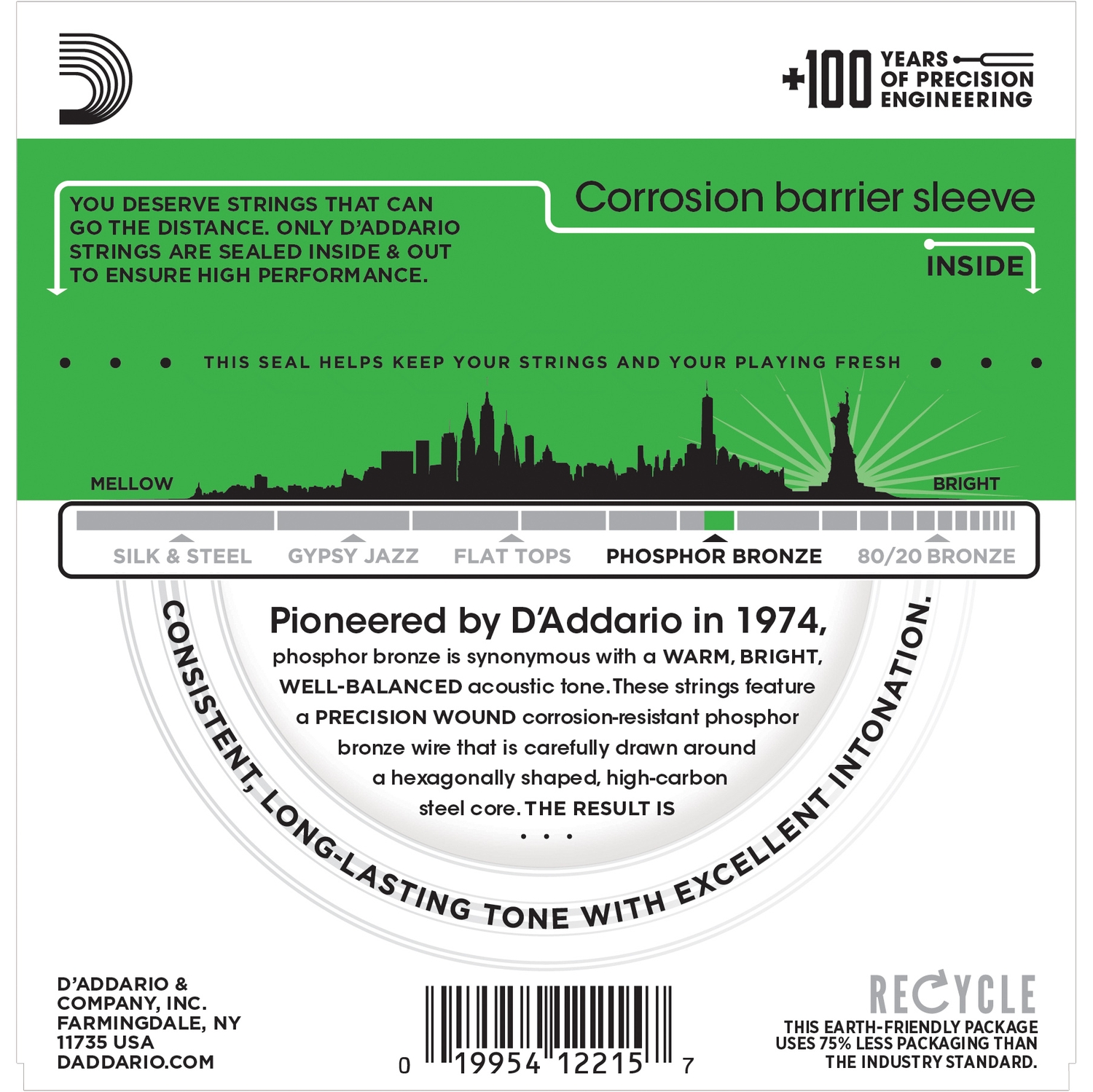D'Addario EJ18 по цене 1&nbsp;780 ₽