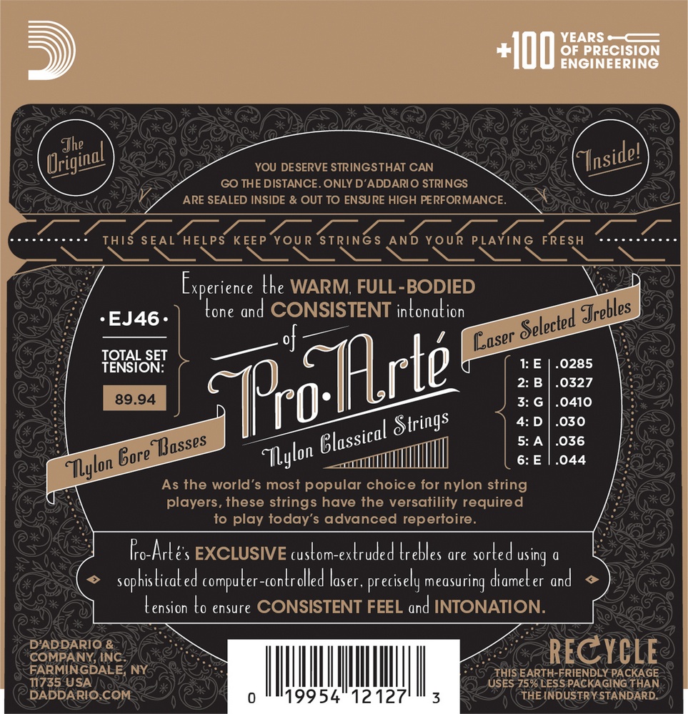 D'Addario EJ46 Pro-Arte Nylon Hard Tension по цене 1&nbsp;040 ₽