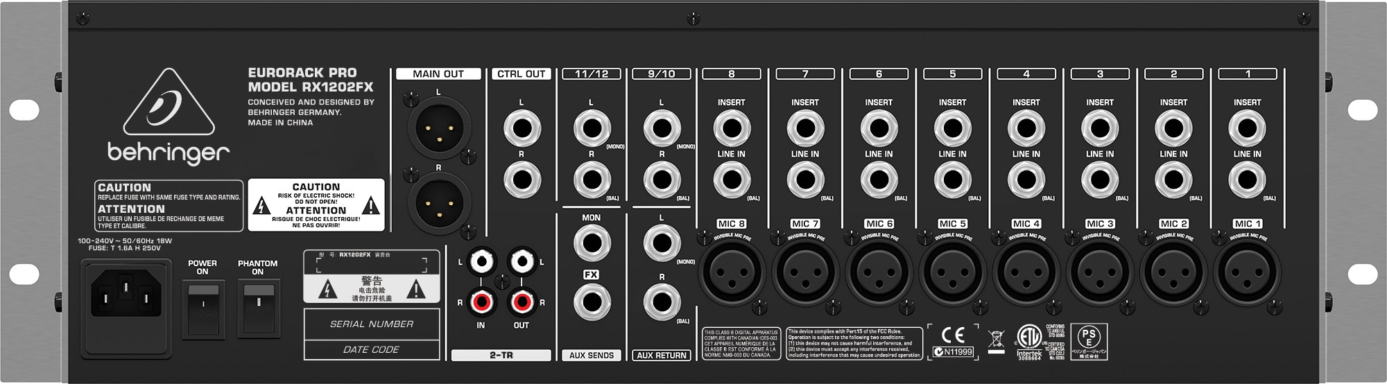 Behringer RX1202FX Eurorack PRO по цене 19&nbsp;990 ₽