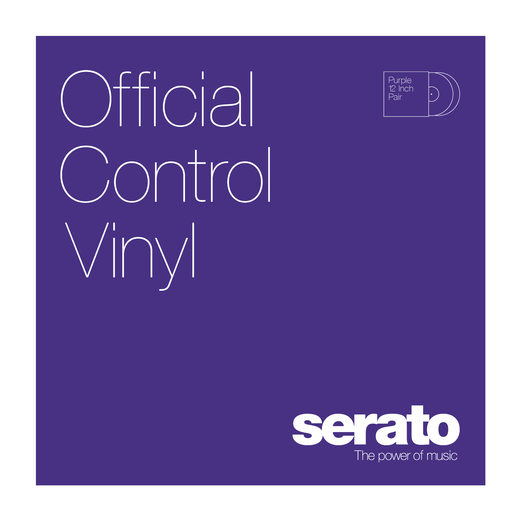 Serato 12" Control Vinyl Performance Series (пара) - Purple по цене 4&nbsp;480 ₽