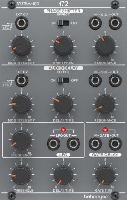 Behringer SYSTEM 100 172 PHASE SHIFTER/AUDIO DELAY/GATE DELAY/LFO по цене 15&nbsp;690 ₽