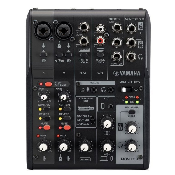 Yamaha AG06MK2 Black по цене 28&nbsp;060 ₽