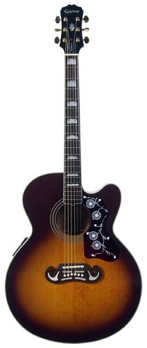 Epiphone J-200 EC Studio Vintage Sunburst по цене 114&nbsp;000 ₽