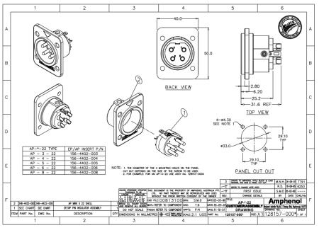 Amphenol AP422 по цене 710 ₽