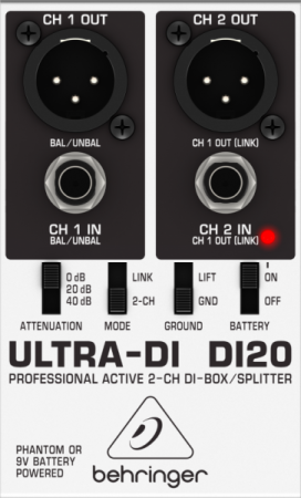 Behringer ULTRA-DI DI20 по цене 2&nbsp;490 ₽