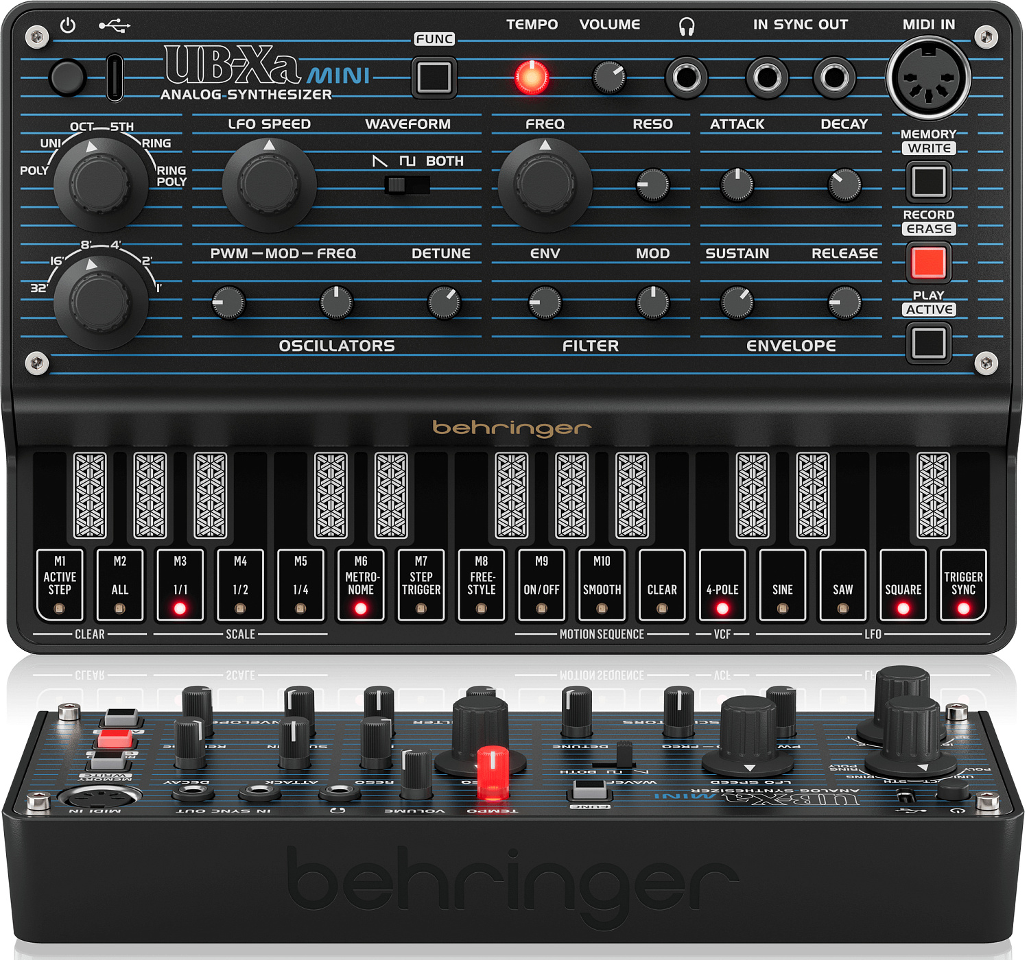 UB-Xa Mini — новый компактный синтезатор от Behringer 