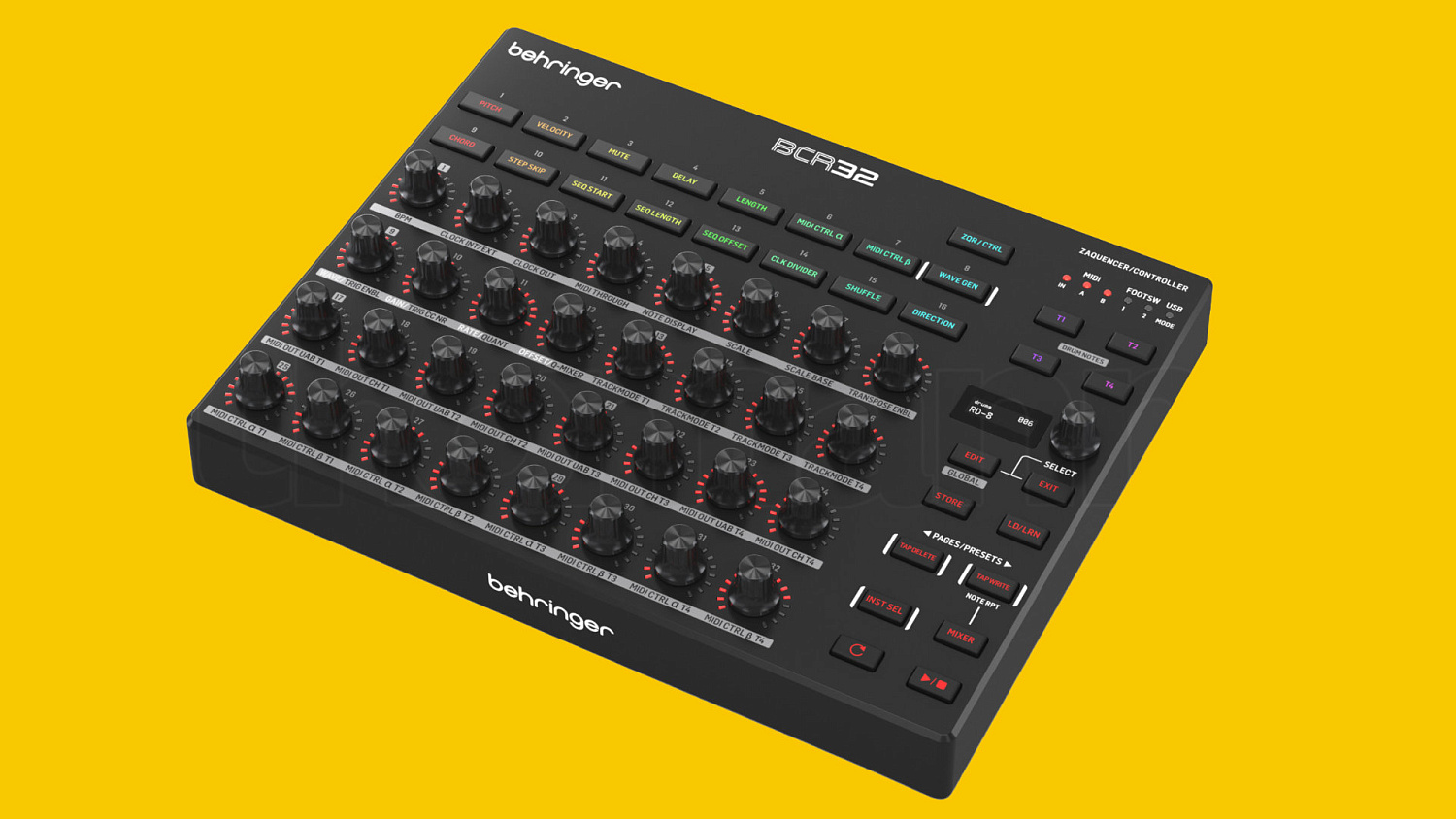 Behringer выпускает BCR32 — MIDI-контроллер и аппаратный секвенсор